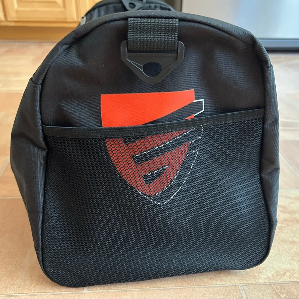 Jacked Factory Men's Graphic Black Gym Fitness Travel Duffel Bag